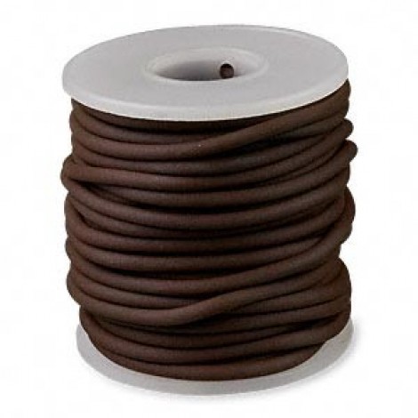 3mm Brown Latex Free Rubber Cord