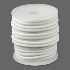 3mm White Latex Free Rubber Cord