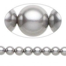 12mm Swarovski Crystal Pearls - Grey