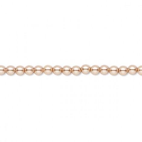 3mm Crystal Passions® Crystal Pearls - Rose Gold