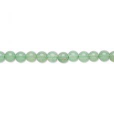 4mm Round Natural B Grade Green Aventurine Beads