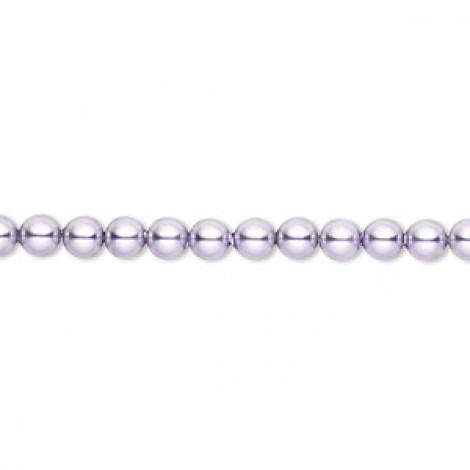4mm Crystal Passions Crystal Pearls - Crystal Lavender