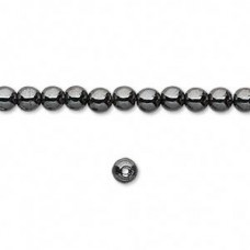 4mm Magnetic Hemalyke Black Pearl Beads