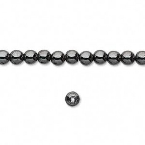 4mm Magnetic Hemalyke Black Pearl Beads