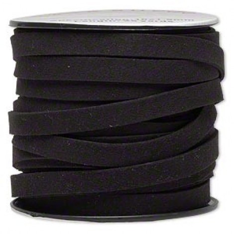 10mm Micro Fiber Faux Suede Cord - Black