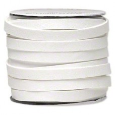10mm Micro Fiber Faux Suede Cord - White - Per Metre