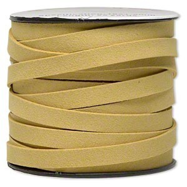6 Rolls Flat Faux Suede Leather Lace 5mm Micro-Fiber Leather