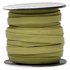 10mm Micro Fiber Faux Suede Cord - Lime Green - Per Metre