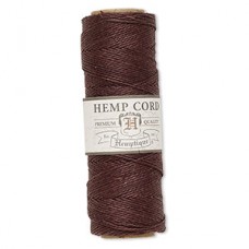 .5mm (10lb) Hemptique Hemp Cord - Dark Brown - 205ft