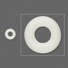 7mm OD/3mm ID Antique White Rubber Oh-Rings - Pack of 50