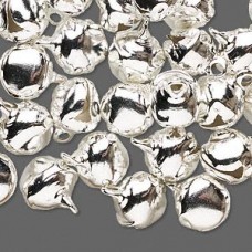 10mm Silver Plated Steel Bells - Pk of 100
