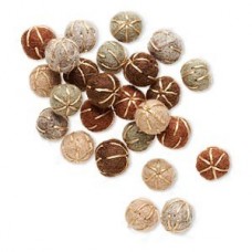 13mm Mixed Earthtone Round Felt Components - Pack of 25