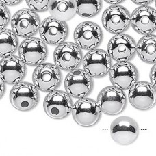6mm Sterling Silver Filled Seamless Round Beads