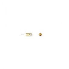 1mm ID, 4x2mm Gold Plated Cord End Caps