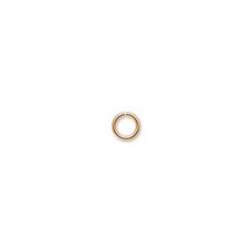 5mm (3.4mm ID) 20ga Round Jumprings - Gold Plated Brass