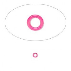 3mm (2mm ID) Neon Pink Silicon Oh! Rings - Pack of 1000