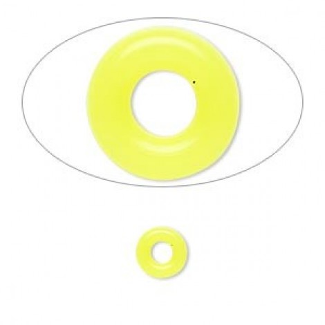 7mm (3mm ID) Neon Yellow Silicon Oh! Rings