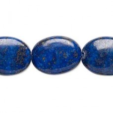 20x15mm Lapis Lazuli Puffed Oval Beads