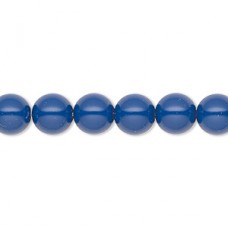 8mm Czech Preciosa Nacre Crystal Pearls - Navy Blue