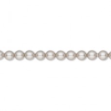 4mm Crystal Passions® Crystal Pearls - Platinum