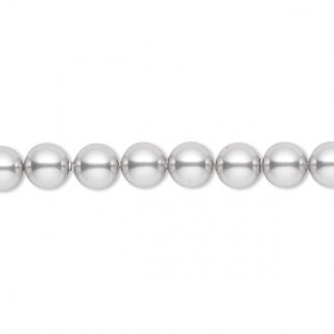 6mm Crystal Passions®  5810 Crystal Pearls - Light Grey