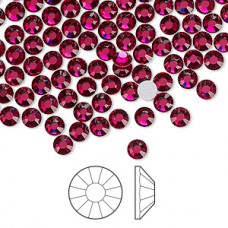 3.8-4mm SS16 Preciosa Viva 2058 Flatback Crystals - Ruby