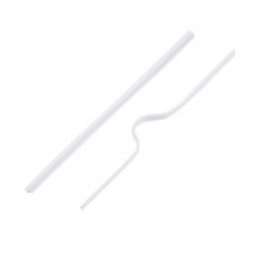 4mm Flat White Single Core Plastic Coated Wire Nose Bridge for Face Masks - Pack of 100
