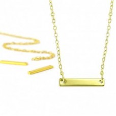 ImpressArt Personal Necklace Kit - Gold Small Rectangle