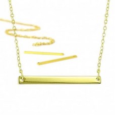 ImpressArt Necklace Kit - Gold Large Rectangle
