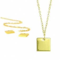 ImpressArt Impressions Necklace Kit - Gold Square