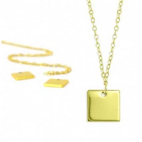 ImpressArt Impressions Necklace Kit - Gold Square ImpressArt Impressions Necklace Kit - Gold Square