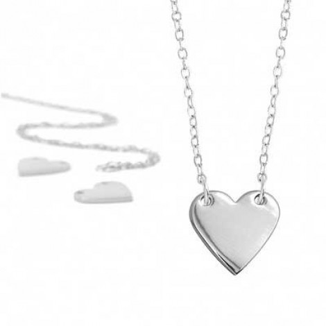 ImpressArt Impressions Necklace Kit - Silver Heart