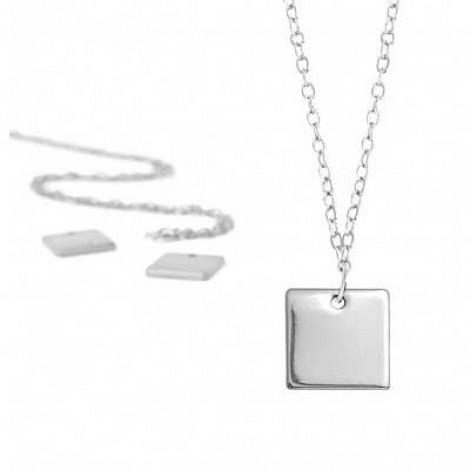 ImpressArt Impressions Necklace Kit - Silver Square ImpressArt Impressions Necklace Kit - Silver Square