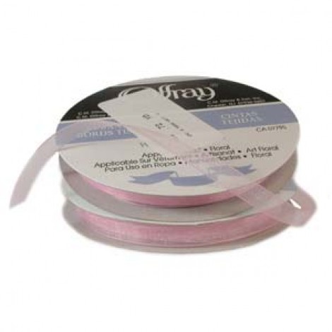 9mm Pink Organza Ribbon - Per metre