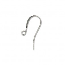 26mm Beadsmith Antique Silver Plated Nickel Free 21ga Earwires with with 2mm Ball - Pack of 12 pair