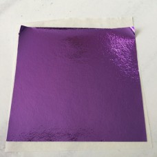 Purple Fine Metallic Foil Leaf Sheets - Pack of 10 x 8x8.5cm sheets