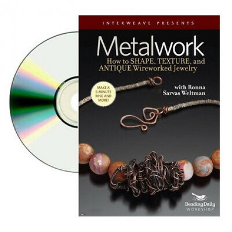 Metalwork DVD -How to Shape, Texture + Antique Wireworked Jewellery - Ronna Sarvas Weltman