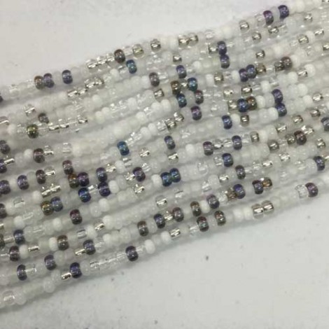 8/0 Czech Strung Seed Bead Hanks - Apparition Mix - 36gm 8/0 Czech Strung Seed Bead Hanks - Apparition Mix - 36gm