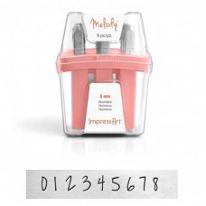 3mm ImpressArt Melody Numbers Metal Stamps
