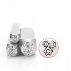 ImpressArt Stamps - Gears 3 Pack - 4, 6, 9.5mm