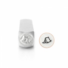 6mm ImpressArt Metal Stamp - Tent with Pegs