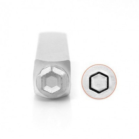 6mm ImpressArt Metal Stamp - Hexagon 6mm ImpressArt Metal Stamp - Hexagon