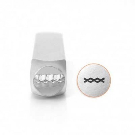 6mm ImpressArt Metal Stamp - Intersecting Lines 6mm ImpressArt Metal Stamp - Intersecting Lines