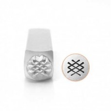 6mm ImpressArt Metal Stamp - Crosshatch Texture
