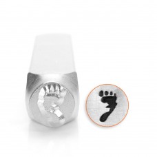 9.5mm ImpressArt Metal Stamp - Foot Print - Right