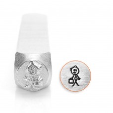ImpressArt 7mm Dad Stick Figure Design Stamp