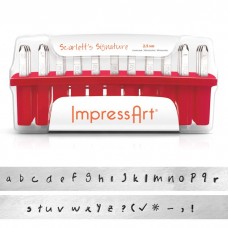 2.5mm Scarletts Signature ImpressArt Lowercase Stamps