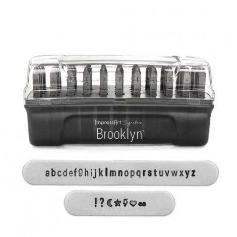3mm ImpressArt Metal Stamps - Brooklyn Signature Lowercase