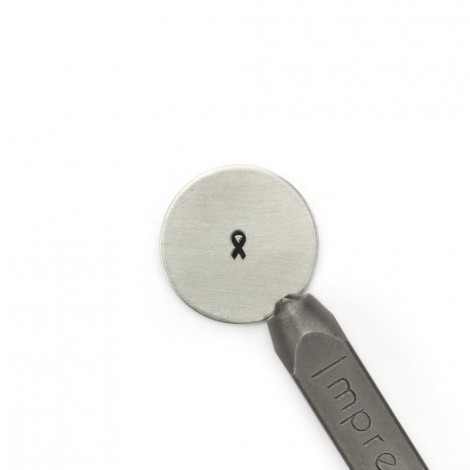 4mm ImpressArt Premium Metal Stamp - Breast Cancer Ribbon 4mm ImpressArt Premium Metal Stamp - Breast Cancer Ribbon
