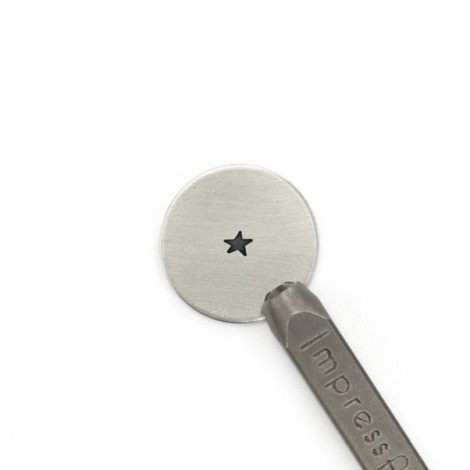 3mm Impress Art Premium Metal Stamp - Angled Solid Star